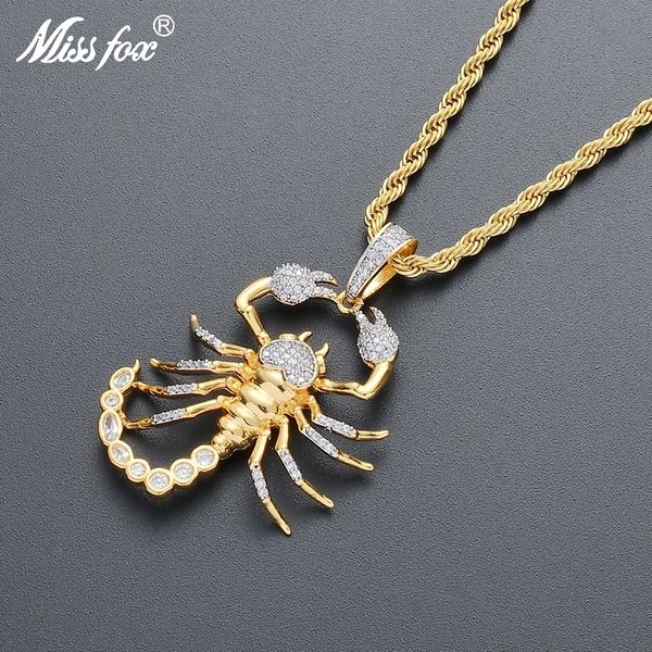 missfox scorpion creative pendant necklace with tennis chain hip hop insect style personality unique cuban chain 201013, Silver
missfox scorpion creative pendant necklace with tennis chain hip hop insect style personality unique cuban chain 201013, Silver