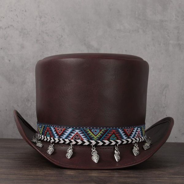 women leather hat president traditional fedoras hat magician tassel cosplay party caps dropshiping 3size 13cm top, Blue;gray
women leather hat president traditional fedoras hat magician tassel cosplay party caps dropshiping 3size 13cm top, Blue;gray