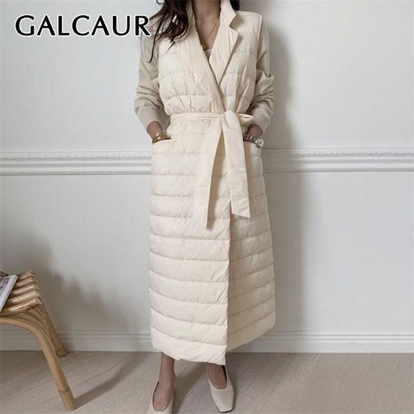 galcaur thick cotton coats for women lapel long sleeve high waist patchwork lace up oversized parkas female winter clothing 201214, Black
galcaur thick cotton coats for women lapel long sleeve high waist patchwork lace up oversized parkas female winter clothing 201214, Black