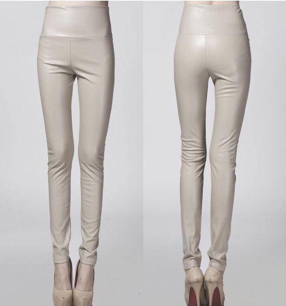 2019 women leather pants thin spring autumn high waist slim elastic pu pencil pants for woman black white
2019 women leather pants thin spring autumn high waist slim elastic pu pencil pants for woman black white