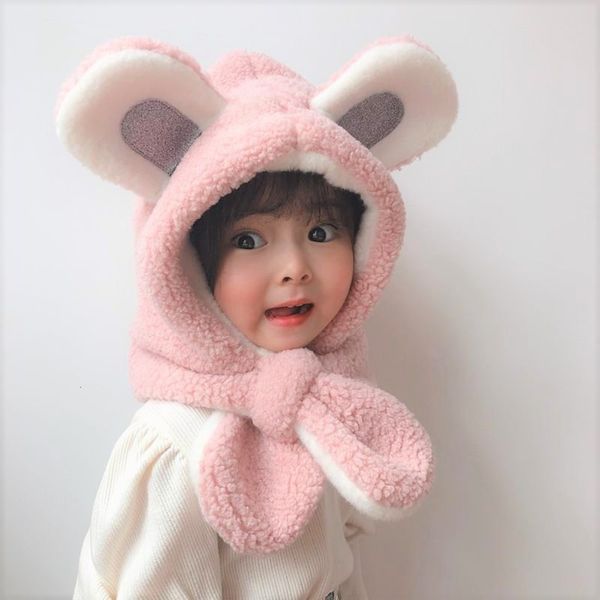 korean cartoon 2020 baby bear hat autumn winter solid color plush children's scarf cute boys and girls one cap, Red;brown
korean cartoon 2020 baby bear hat autumn winter solid color plush children's scarf cute boys and girls one cap, Red;brown