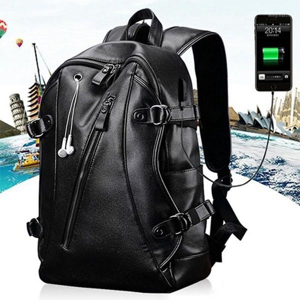 backpack waterproof pu leather bag with usb charging port computer outdoor bags women men travel sports1
backpack waterproof pu leather bag with usb charging port computer outdoor bags women men travel sports1