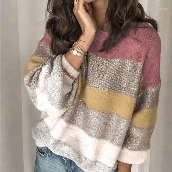 loose casual patchwork sweater women winter 2019 female knitted pullover long sleeve striped knitted sweaters1, White;black
loose casual patchwork sweater women winter 2019 female knitted pullover long sleeve striped knitted sweaters1, White;black