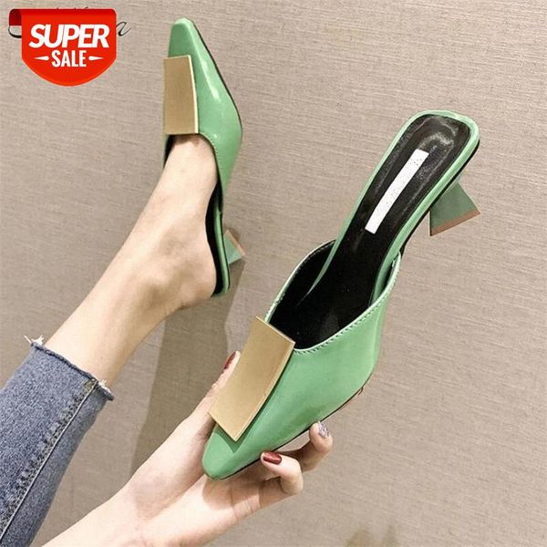 Mhysa 2019 New Women Summer High Quality strange Style Dress shoes Woman Sandals Pointed toe Ladies pumps Slippers High 5cm T520 #6B3D, Black
Mhysa 2019 New Women Summer High Quality strange Style Dress shoes Woman Sandals Pointed toe Ladies pumps Slippers High 5cm T520 #6B3D, Black