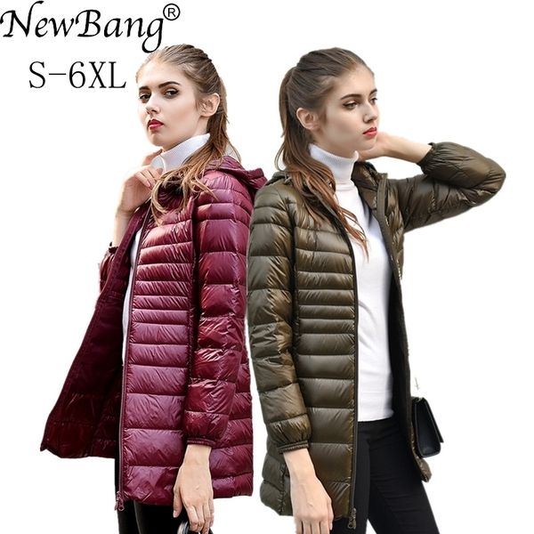 newbang brand 6xl 7xl women's jacket large size long ultra light down jacket women winter warm windproof lieghtweight down coat y200107, Black
newbang brand 6xl 7xl women's jacket large size long ultra light down jacket women winter warm windproof lieghtweight down coat y200107, Black