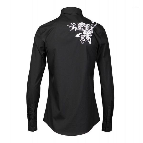 men's casual shirts european slim fit mens shirt fashion harajuku solid embroidery long sleeve male black white plus size 38-481, White;black
men's casual shirts european slim fit mens shirt fashion harajuku solid embroidery long sleeve male black white plus size 38-481, White;black