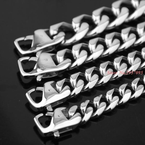 new style 9" silver color chain bracelet 316l stainless steel men jewelry wholesale birthday gift ing, Black
new style 9" silver color chain bracelet 316l stainless steel men jewelry wholesale birthday gift ing, Black