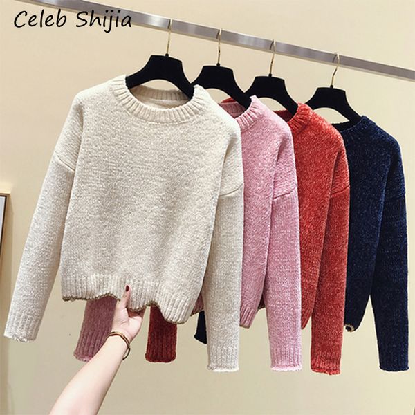 velvet sweater for woman round collar long-sleeve keep warm autumn winter knitted jumper pullovers female clothing 201130, White;black
velvet sweater for woman round collar long-sleeve keep warm autumn winter knitted jumper pullovers female clothing 201130, White;black