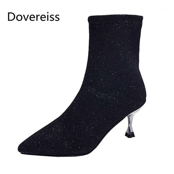 dovereiss fashion women's shoes winter new short boot elegant pure color silver concise mature short boots big size 401, Black
dovereiss fashion women's shoes winter new short boot elegant pure color silver concise mature short boots big size 401, Black