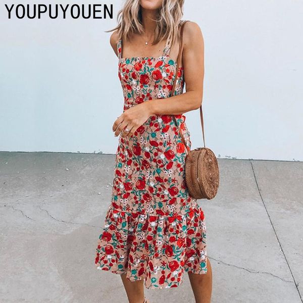 casual dresses 2021 floral spaghetti strap ruffle dress women summer fashion flower sleeveless holiday beach midi slip bohemian, Black;gray
casual dresses 2021 floral spaghetti strap ruffle dress women summer fashion flower sleeveless holiday beach midi slip bohemian, Black;gray