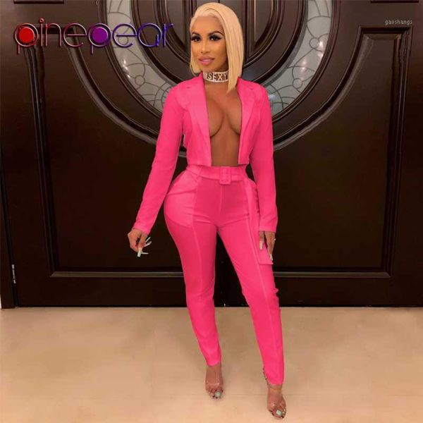 pinepear rose red short blazer and pants two piece set women 2020 winter casual business formal party pant suit drop shipping1, White;black
pinepear rose red short blazer and pants two piece set women 2020 winter casual business formal party pant suit drop shipping1, White;black