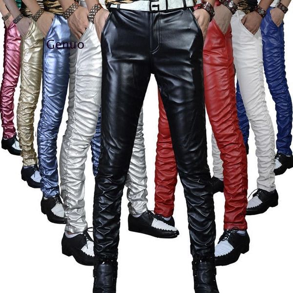 men's pants quality pu winter line red slim tight male leather pant men motorcycle black skinny biker trouser jogger blue
men's pants quality pu winter line red slim tight male leather pant men motorcycle black skinny biker trouser jogger blue