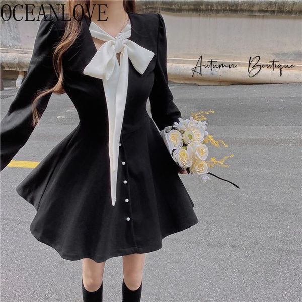 casual dresses oceanlove woman dress bandage bow high waist autumn winter vestidos 2021 vintage black a-line mini v neck 19211, Black;gray
casual dresses oceanlove woman dress bandage bow high waist autumn winter vestidos 2021 vintage black a-line mini v neck 19211, Black;gray