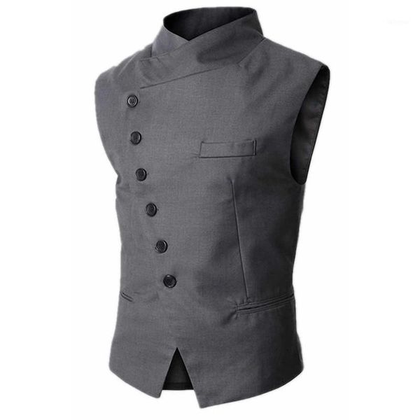 mens formal stand collar tuxedo dress waistcoat for prom wedding groomsmen dinner vest male business office work men wear1, Black;white
mens formal stand collar tuxedo dress waistcoat for prom wedding groomsmen dinner vest male business office work men wear1, Black;white