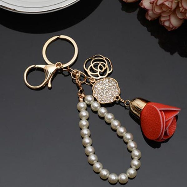 fashion camellia flower leather keychain bag pendant car ornaments creative gifts long key chain buckle key ring 17 colors b001 h jllgej, Silver
fashion camellia flower leather keychain bag pendant car ornaments creative gifts long key chain buckle key ring 17 colors b001 h jllgej, Silver
