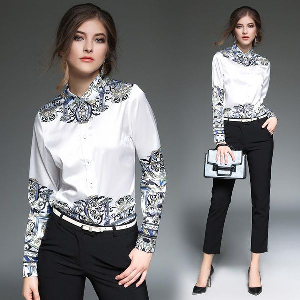 women's blouses & shirts 2021 spring summer fall runway vintage baroque striped print collar long sleeve womens ladies' party casu, White
women's blouses & shirts 2021 spring summer fall runway vintage baroque striped print collar long sleeve womens ladies' party casu, White