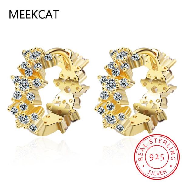 925 sterling silver earring fashion zircon cute star flower small ear ring ear bone buckle wild pretty woman girl jewel, Golden;silver
925 sterling silver earring fashion zircon cute star flower small ear ring ear bone buckle wild pretty woman girl jewel, Golden;silver