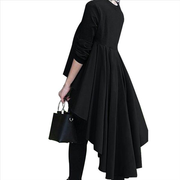 goocheer fashion tuxedo long t shirt womens long sleeve asymmetrical front short back pleated high waist t shirts, White
goocheer fashion tuxedo long t shirt womens long sleeve asymmetrical front short back pleated high waist t shirts, White