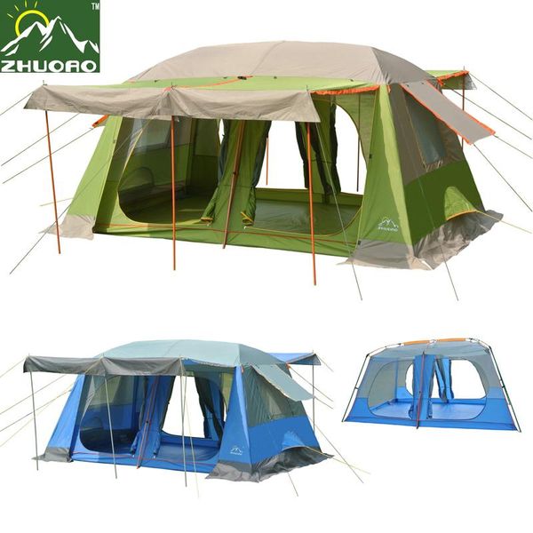 zhuoao upgrade materials 8-10persons 2rooms super large & super value family outdoor camping tent/party tent include 3 poles
zhuoao upgrade materials 8-10persons 2rooms super large & super value family outdoor camping tent/party tent include 3 poles