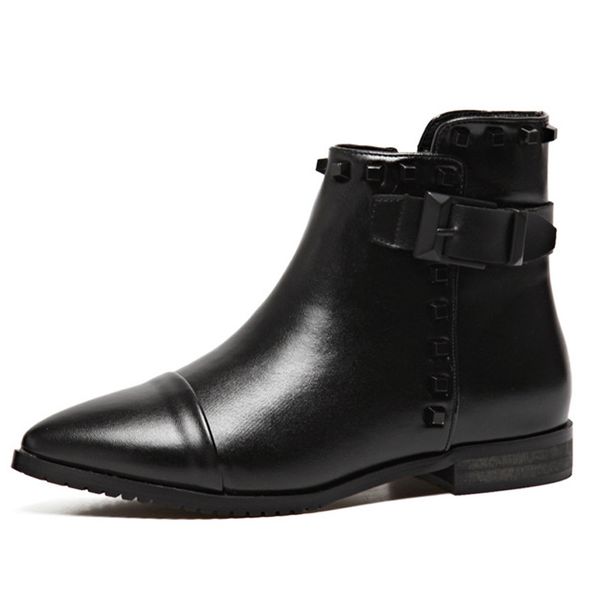 female booties flat rivet pointed locomotive boots women wing short boots flat rivets shoes pointed motorcycle boots. xz-088, Black
female booties flat rivet pointed locomotive boots women wing short boots flat rivets shoes pointed motorcycle boots. xz-088, Black