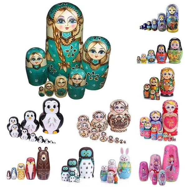 5/7/8/10pcswooden matryoshka toys russian nesting dolls es kids christmas new year children's day gift
5/7/8/10pcswooden matryoshka toys russian nesting dolls es kids christmas new year children's day gift