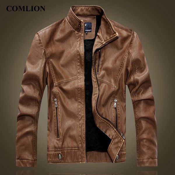 men's fur & faux fashion brand leather coats men winter autumn cool motorcycle jacket outerwear soft pu 2021 coat d8, Black
men's fur & faux fashion brand leather coats men winter autumn cool motorcycle jacket outerwear soft pu 2021 coat d8, Black