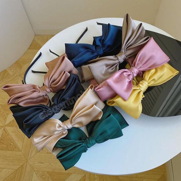 fashion women headband multi-layer big bowknot hairband solid color headwear spring hair accessories, Silver
fashion women headband multi-layer big bowknot hairband solid color headwear spring hair accessories, Silver