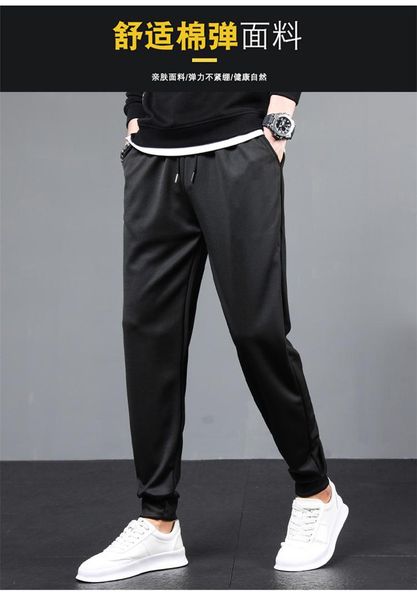 men's pants autumn breathable casual pants, loose sports plus fat size harlan stretch beam for men, Black
men's pants autumn breathable casual pants, loose sports plus fat size harlan stretch beam for men, Black