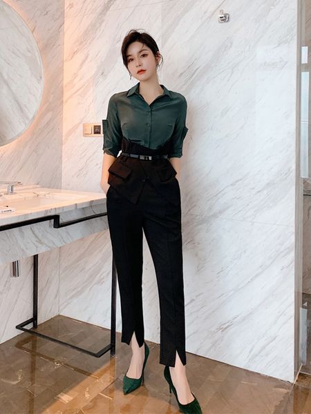 2021 new fall fashionable ladies office clothes piece all female shirt suit l0e8, Gray
2021 new fall fashionable ladies office clothes piece all female shirt suit l0e8, Gray