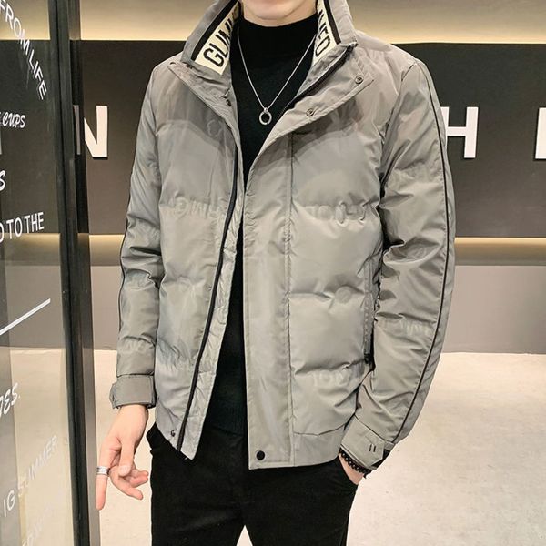 2021 new men's down short fashion handsome thickened warm winter et parker coat, Black
2021 new men's down short fashion handsome thickened warm winter et parker coat, Black