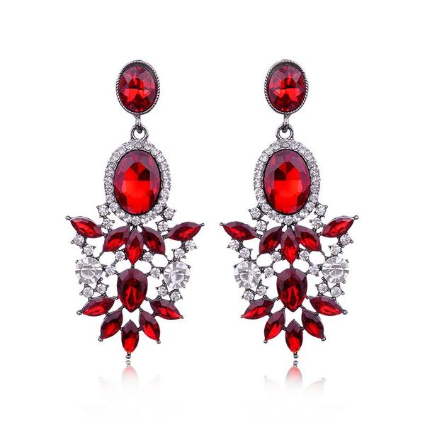 lubov exaggerated big crystal flower dangle earrings colorful opal stone drop earrings bohemian women jewelry for wedding party, Silver
lubov exaggerated big crystal flower dangle earrings colorful opal stone drop earrings bohemian women jewelry for wedding party, Silver