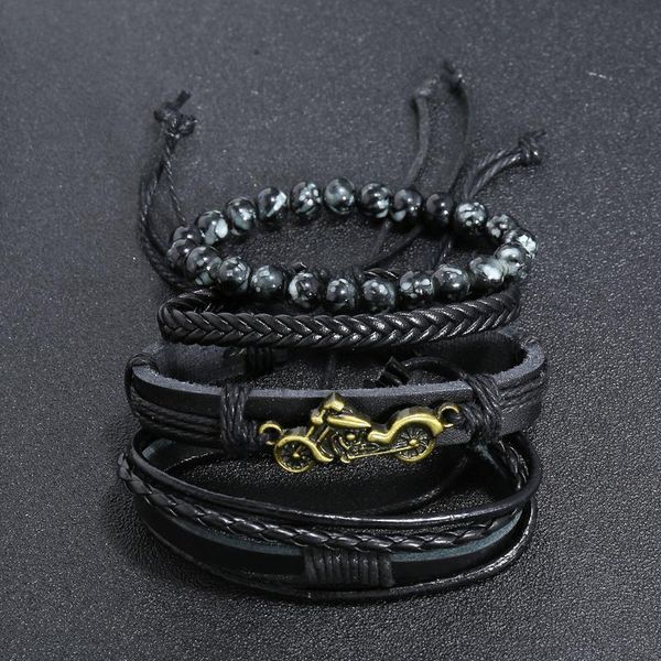 black leather bronze motorcycle handmade weave leather bracelet charm natural stone beads men bracelets homme male qylbms
black leather bronze motorcycle handmade weave leather bracelet charm natural stone beads men bracelets homme male qylbms