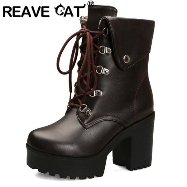 boots reave cat woman winter ankle round toe 9.5cm square heels lace up cross-tied rivets platforms big size 34-43 retro a2923, Black
boots reave cat woman winter ankle round toe 9.5cm square heels lace up cross-tied rivets platforms big size 34-43 retro a2923, Black