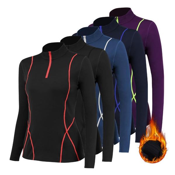 women winter gym yoga crop velvet yoga shirts long sleeve training workout fitness quick-drying running sport t-shirts, White;red
women winter gym yoga crop velvet yoga shirts long sleeve training workout fitness quick-drying running sport t-shirts, White;red