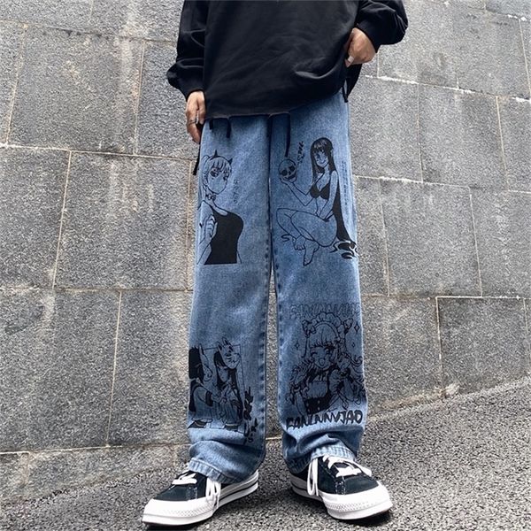 washed jeans women harajuku anime print baggy men's streetwear cotton fashion y2k man loose wide leg pants 220217, Blue
washed jeans women harajuku anime print baggy men's streetwear cotton fashion y2k man loose wide leg pants 220217, Blue