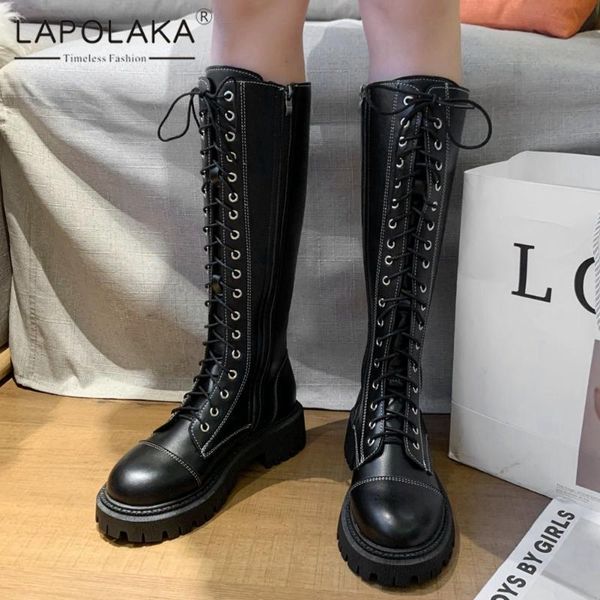 boots 2021 lapolaka skidproof sole motorcycle women shoes comfy cross tied decoration zipper ladies boot, Black
boots 2021 lapolaka skidproof sole motorcycle women shoes comfy cross tied decoration zipper ladies boot, Black
