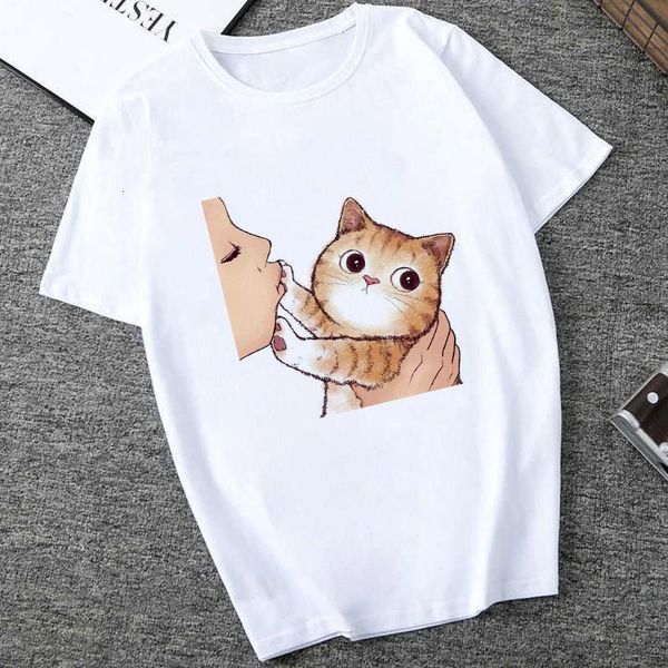 don't kiss me cute cat printed women t shirt new ulzzang tshirt korean style female gothic graphic casual t-shirt clothing, White
don't kiss me cute cat printed women t shirt new ulzzang tshirt korean style female gothic graphic casual t-shirt clothing, White