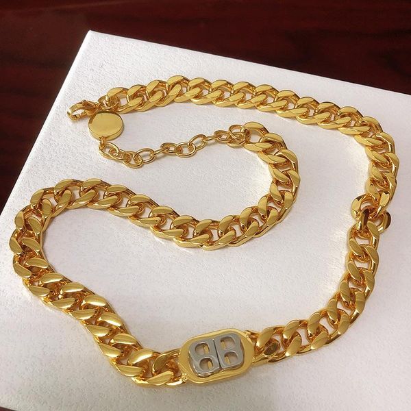 chains european and american retro style gold thick chain necklace letter ins net red simple collarbone short neck, Silver
chains european and american retro style gold thick chain necklace letter ins net red simple collarbone short neck, Silver