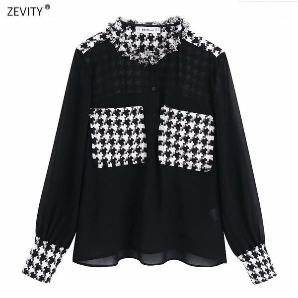 women vintage tweed woollen patchwork chiffon casual smock blouses shirts women long sleeve chic transparent blusas ls41851, White
women vintage tweed woollen patchwork chiffon casual smock blouses shirts women long sleeve chic transparent blusas ls41851, White