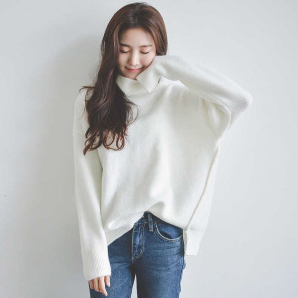 turtleneck casual white sweater 2021 women korean style pullover jumper winter knitted sweater pull femme y190830, White;black
turtleneck casual white sweater 2021 women korean style pullover jumper winter knitted sweater pull femme y190830, White;black