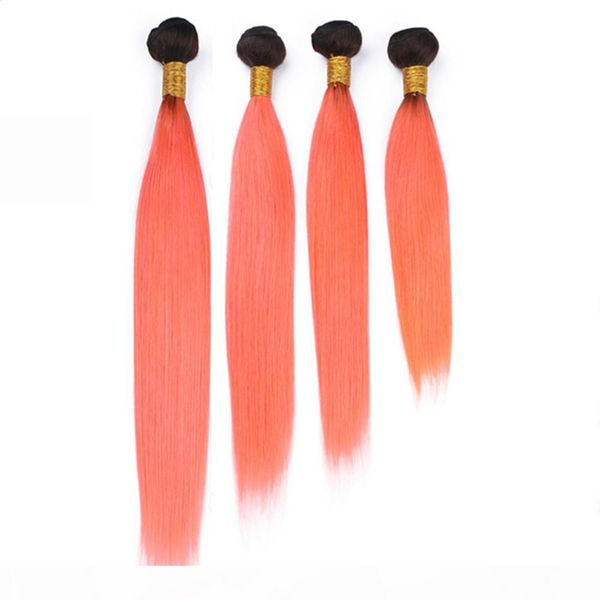 #1b orange ombre virgin brazilian human hair bundles deals 4pcs 400gram silky straight 2tone ombre orange virgin remy human hair weaves, Black 
#1b orange ombre virgin brazilian human hair bundles deals 4pcs 400gram silky straight 2tone ombre orange virgin remy human hair weaves, Black