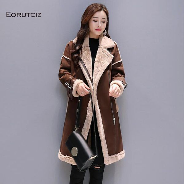 winter long suede jacket women velvet warm parka thick oversize coat fleece streetwear vintage autumn outerwear lm064 201028, Black
winter long suede jacket women velvet warm parka thick oversize coat fleece streetwear vintage autumn outerwear lm064 201028, Black