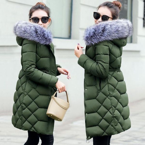 women's down & parkas fake fur collar female women winter coat thick cotton jacket womens outerwear for outwear, Black
women's down & parkas fake fur collar female women winter coat thick cotton jacket womens outerwear for outwear, Black