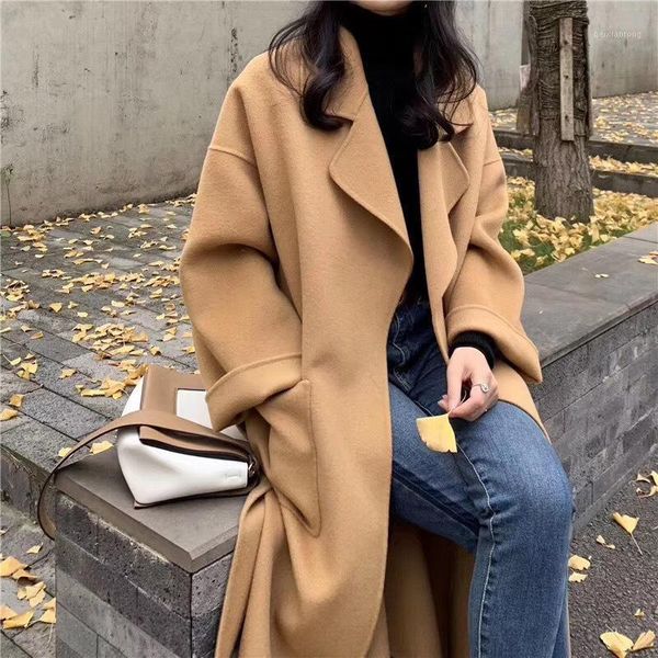 double-sided 100% real wool cashmere coat with belt office lady casual turn-down collar solid color coat manteau femme hiver1, Black
double-sided 100% real wool cashmere coat with belt office lady casual turn-down collar solid color coat manteau femme hiver1, Black