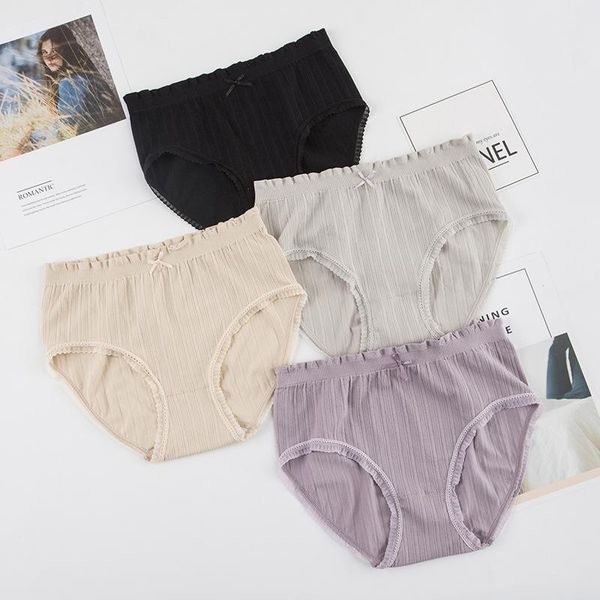women's panties independent girls' bow lace hem waist seamless underwear high elastic and breathable pure color cotton crotch brie, Black;pink
women's panties independent girls' bow lace hem waist seamless underwear high elastic and breathable pure color cotton crotch brie, Black;pink