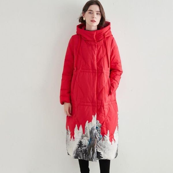 female mode 7xl impression oversized landscape fluffy for women's coat winter plus size warm down jacket with hoodie parkas f2399, Black
female mode 7xl impression oversized landscape fluffy for women's coat winter plus size warm down jacket with hoodie parkas f2399, Black