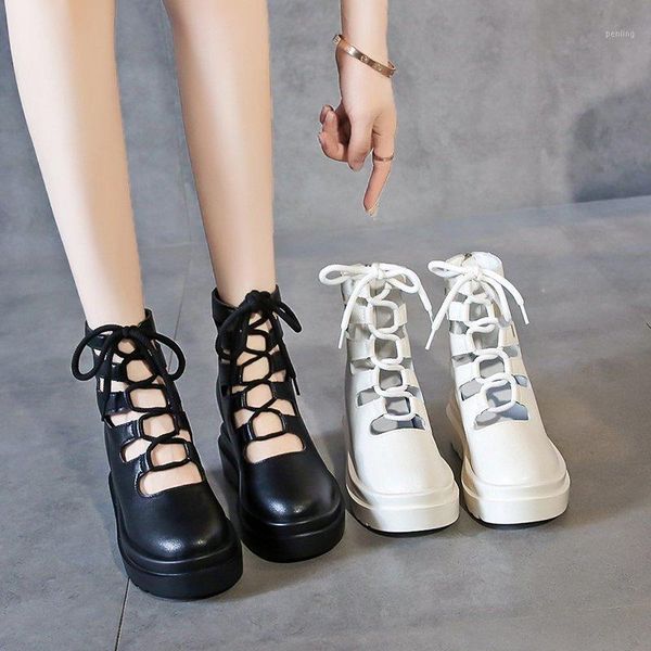 2020 spring and summer new hollow single shoes boots women's trendy casual thick-soled increased breathable boots x4091, Black
2020 spring and summer new hollow single shoes boots women's trendy casual thick-soled increased breathable boots x4091, Black