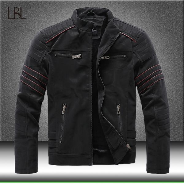 autumn winter men's leather jacket casual motorcycle pu jacket coats male fleece thick warm windbreaker overcoat 201120, Black
autumn winter men's leather jacket casual motorcycle pu jacket coats male fleece thick warm windbreaker overcoat 201120, Black