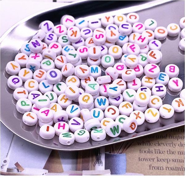 100pcs 7x4mm colourful round alphabet letter acrylic loose spacer beads for jewelry making diy bracelet accesso qylkht
100pcs 7x4mm colourful round alphabet letter acrylic loose spacer beads for jewelry making diy bracelet accesso qylkht