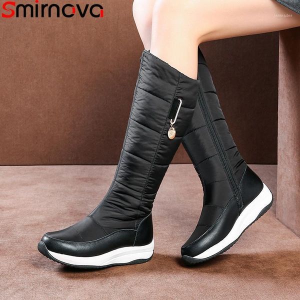 2020 genuine leather boots mid calf winter boots women zip light sole down waterproof thick fur snow women shoes1, Black
2020 genuine leather boots mid calf winter boots women zip light sole down waterproof thick fur snow women shoes1, Black